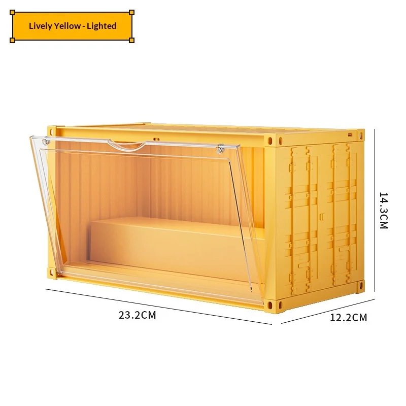 ブラインドボックスディスプレイケース透明プラスチック磁気ドア積み重ね可能大容量人形フィギュア寝室リビングルームの装飾