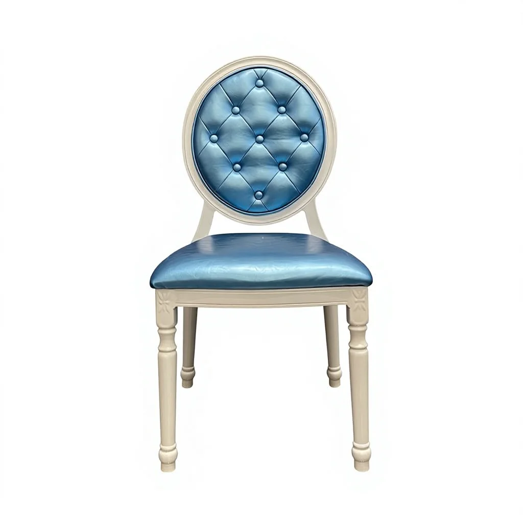 

Factory Wholesale Steel Bamboo Dining Chair Upholstered Backrest Hotel Banquet Festival Restaurant Pub