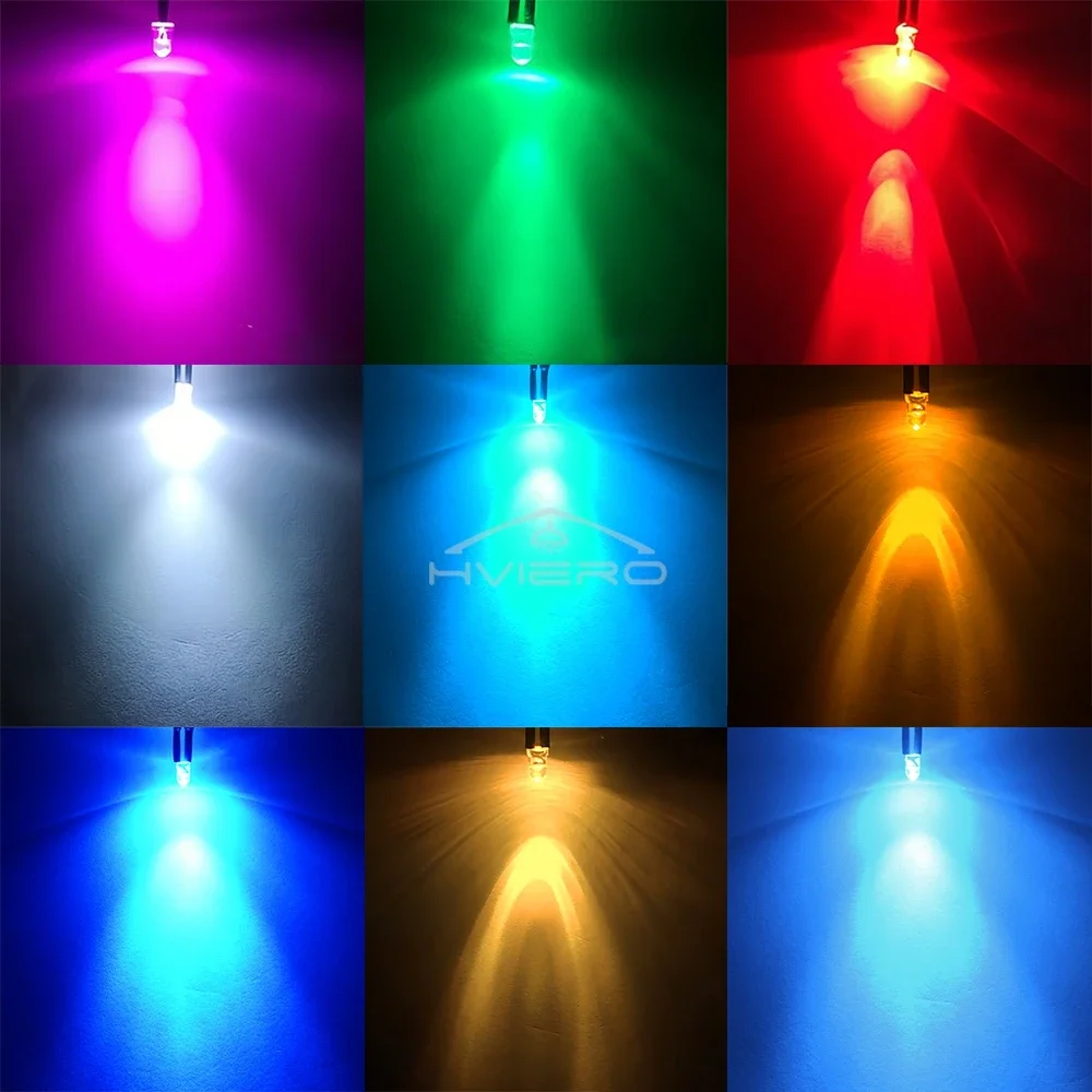 5/10/20/50/100PCS 5mm 12v Pre Wired Led Lamps Ultra Bright Round Diffused For Diy Decoration Home Landscape Bar Disco Staircase