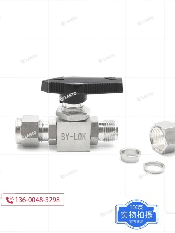 316L Stainless Steel Sleeve Two-way Ball Valve Sleeve Through Globe Valve