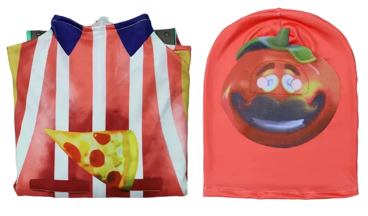 أزياء الهالوين لعام 2025 ، أزياء كوسبلاي فهد دي طماطم ، مجموعة الطماطم transfrontalière ، زي دي مشهد سور سين دي الهالوين