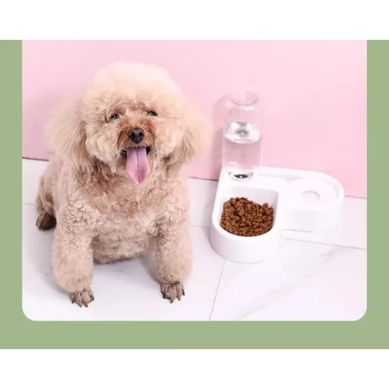 

Автоматическая поилка-кормушка для животных, экономящая место, с защитой от опрокидывания, предотвращающая намокание морды, для кошек и собак