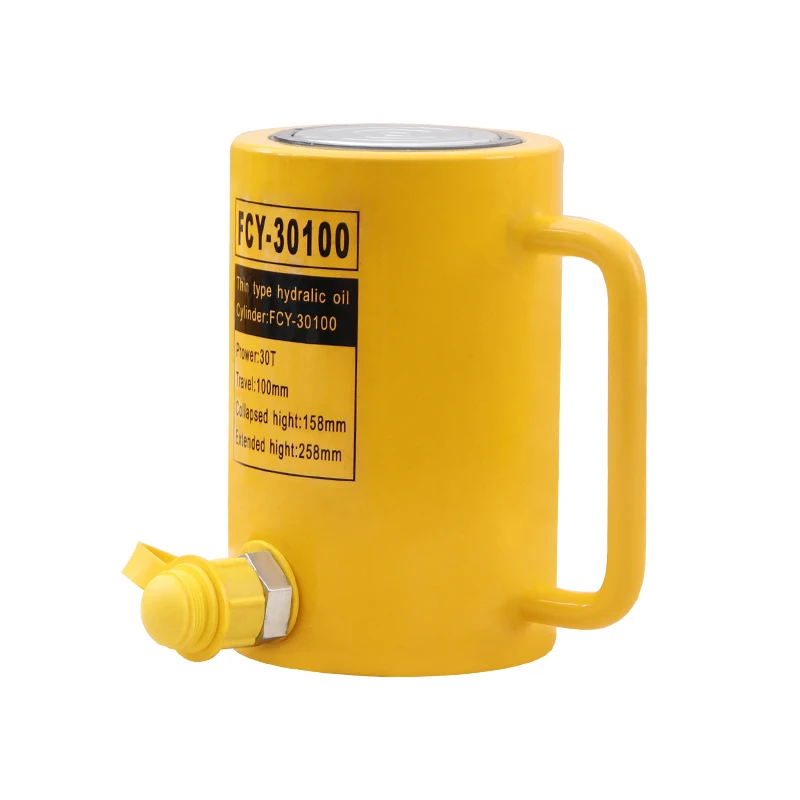 tipo Longo Jaque Hidráulico do Cilindro Hidráulico Fcy30100 com Saída 30t Curso do Pistão de 100 mm