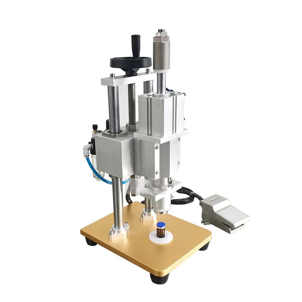 

Vial Bottle Oral Liquid Bottle Sealing Machine Tie Machine Penicillin Pneumatic Aluminum Cap Sealing Machine