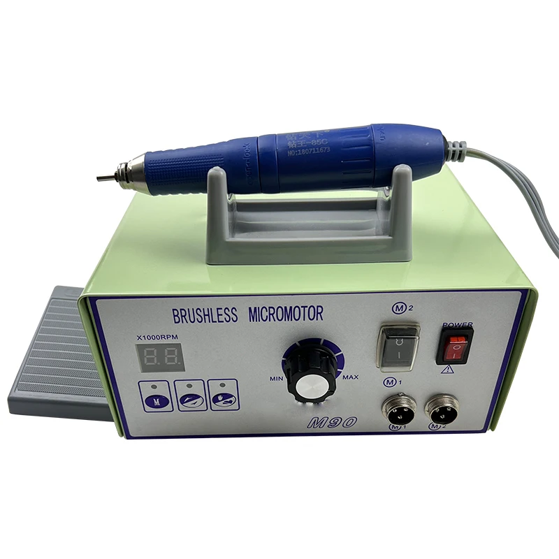 220V Micro Polishing Motor With M80 Handpiece Dental Lab Jewellery Engraving Polishing Machine M90