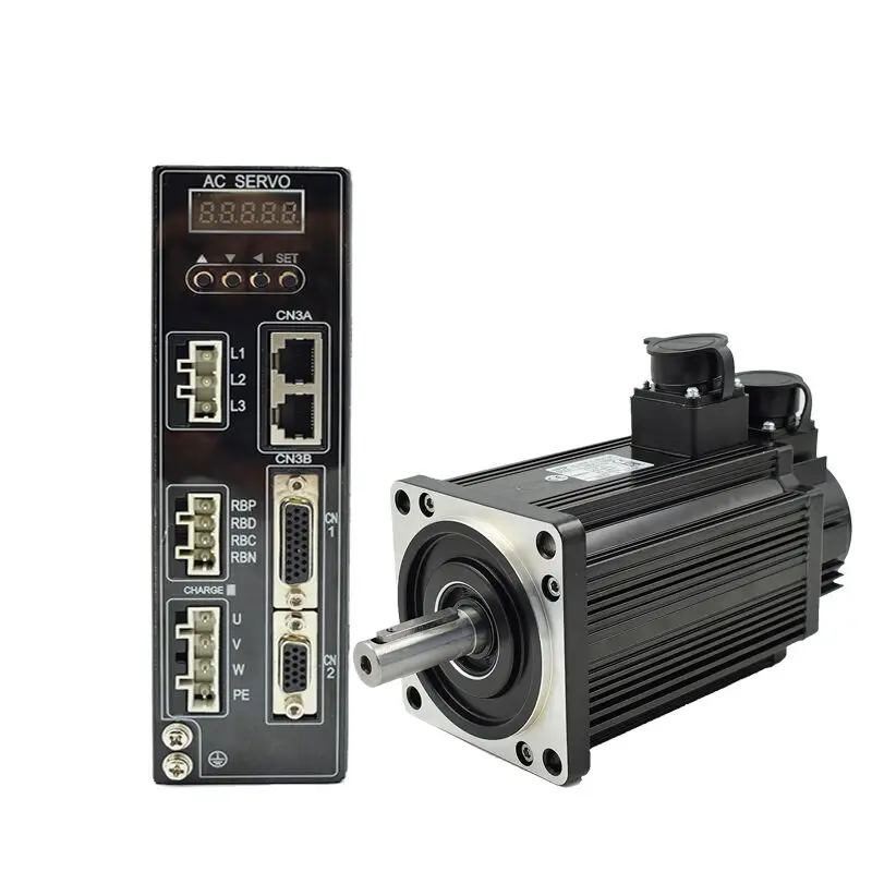 

Economic 2kw 3-Phase AC Brushless Servo Motor Driver Single-Sided Inertia Tamagawa Encoder Waterproof 220V 50Hz