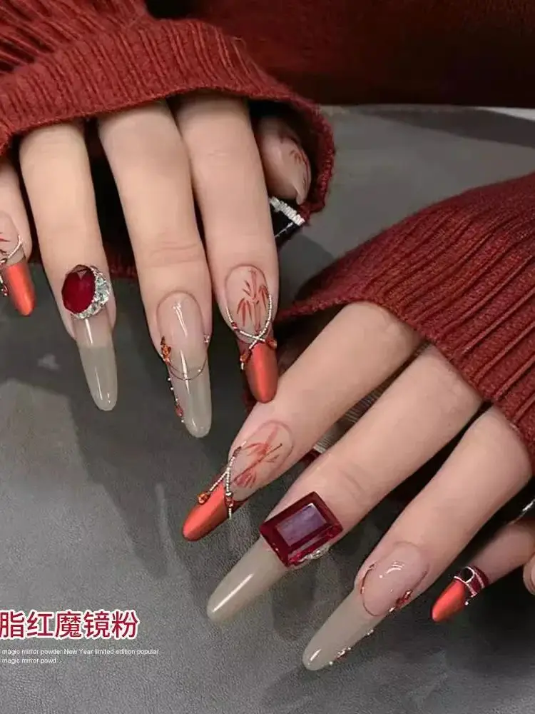 YZ Chrome Nail Powder,13 color series Mirror Metallic Effect Premium Salon Nail Glitter Manicure Pigments for Nail Art Design