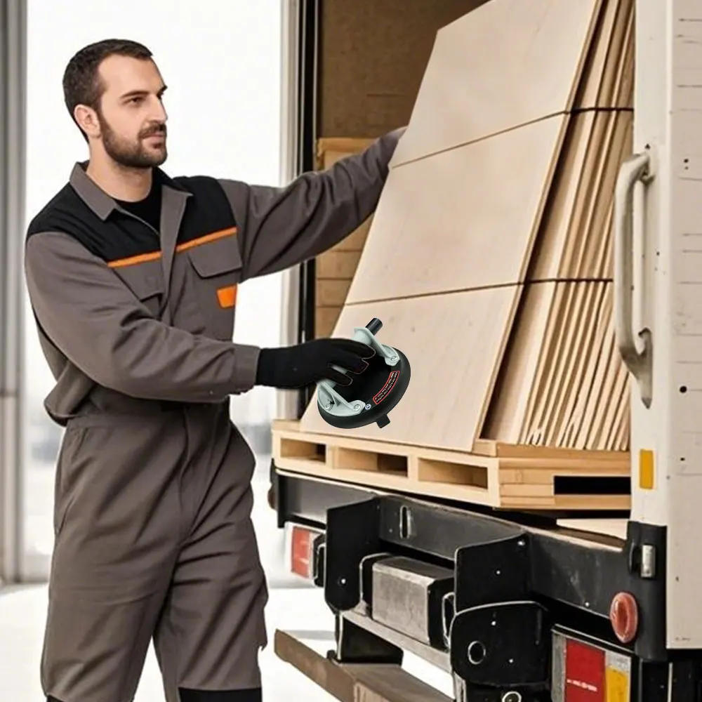 2PCS New Vacuum Suction Cup 200kg Loading Capacity Heavy Duty Vacuum Spreader for Tile Adsorption Granite Glass Lifting ﻿1PCS