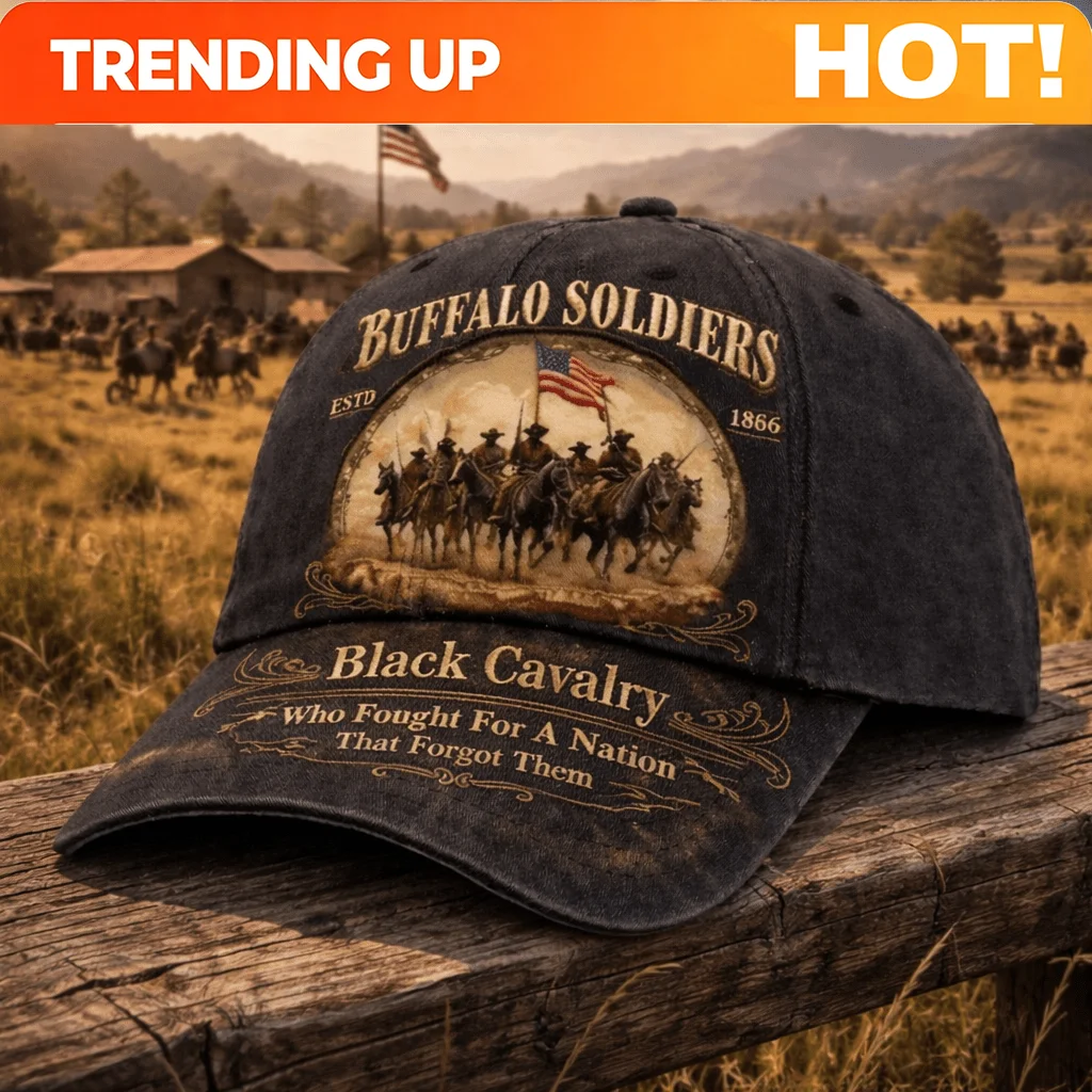 Buffalo Soldier Baseball Cap & Adjustable Sun Hat - Western Rider Retro Frontier Suitable for Men & Women, Vintage Heritage Gift