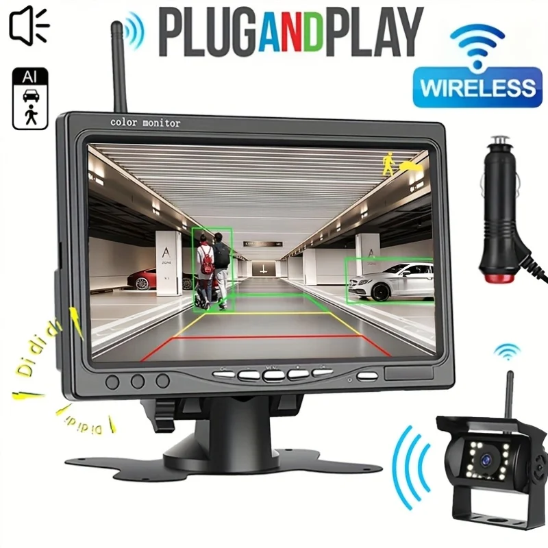 monitor-per-auto-wireless-da-7--kit-telecamera-di-backup-bsd-rilevamento-intelligente-degli-angoli-ciechi-ai-1080p-ahd-avviso-vocale-per-camion-ventilatore-captivazione