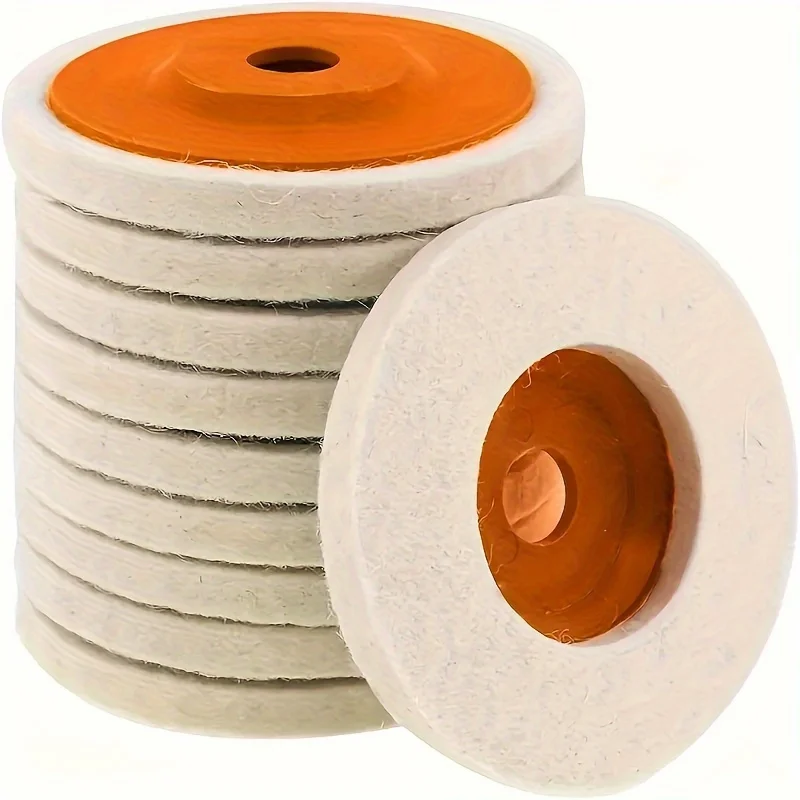 Wool Felt Buffing Polishing Wheels Sanding Disc Angle Grinder Mirror Louver Plane Wheel for Car Stainless Steel Aluminum Alloy