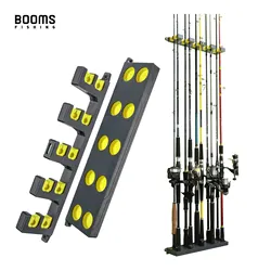 Booms Fishing WV4 Rod Holder Up to 10 Rods Vertical and Horizontal on Wall Protect Storage Pole Rack Fishing Tools Accessories