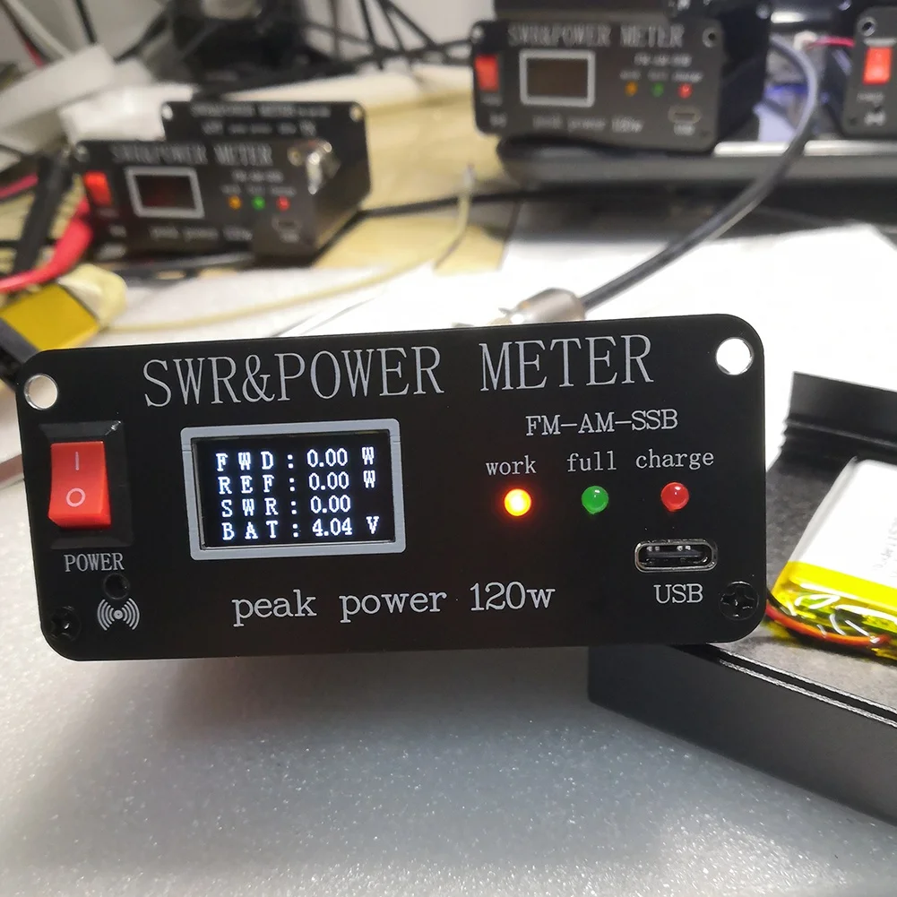 FM AM SSB 1.8MHz-50MHz SWR Power Watt Meter SWR & Power Meter Power 120W PWR SWR Meter