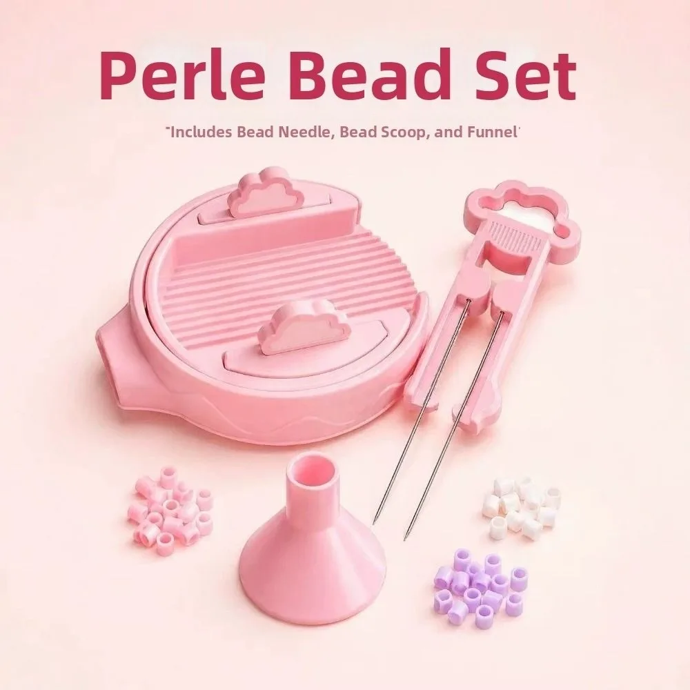 Rotating Clouds Fuse Beads Tools Double Needle Pen Creative Fuse Bead Storage Plate Funnel Smooth Diy Craft Bead Tweezers Home