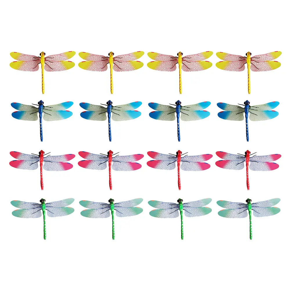 

16Pcs Clip on Dragonfly Curtain Decoration Removable Creative Decor Natural Style Home Bedroom Art Decorative Props Curtain