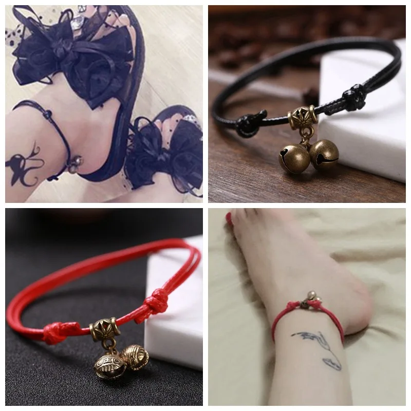 

Round Bell Foot Chain String Pendant Jewelry Boho Ankle Bracelet Lucky Gift