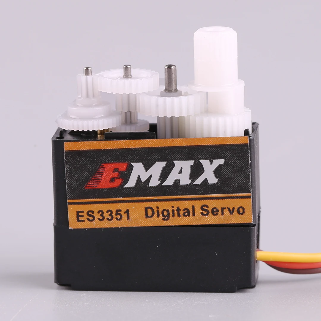 EMAX-Mini Servo Numérique à Engrenage en Plastique, pour Avion RC, Drone de Voiture, 10.6g, ES3351