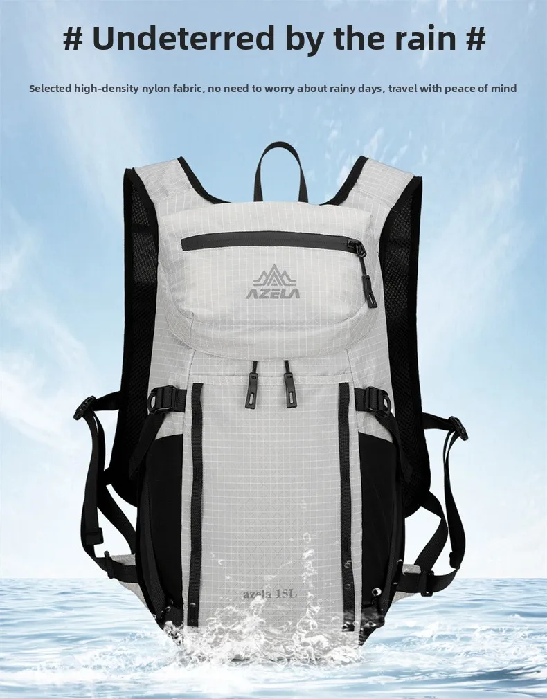 15L Ultraleichter Wanderrucksack Wasserdichter Outdoor-Sport-Reiserucksack für Männer Frauen Camping Klettern Radfahren Tasche – Detail 7