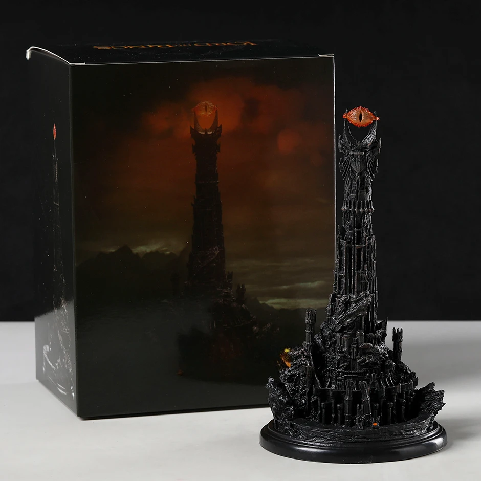 WETA-figura de la torre de BARAD-DUR, modelo de PVC, estatua de decoración, juguete de regalo