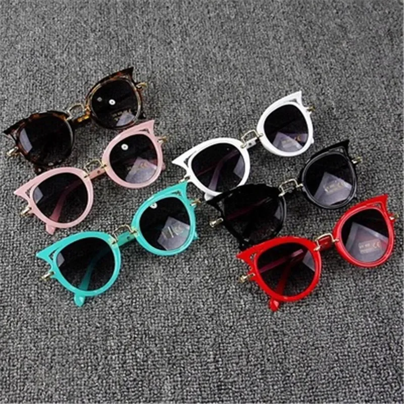 Kids Sunglasses Girls Brand Cat Eye Children Glasses Boys UV400 Lens Baby Sun Glasses Cute Eyewear Shades Goggles Fashion Cute