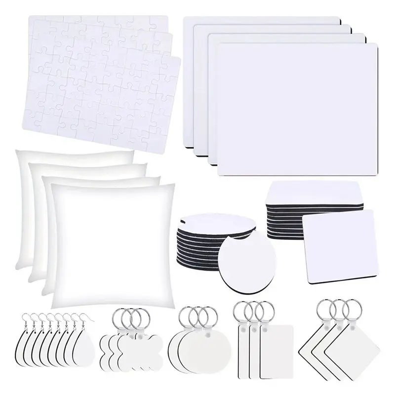 

Новый набор для сублимации из 82 предметов, рождественский набор для сублимации, набор для термопечати с узорами, сделай сам