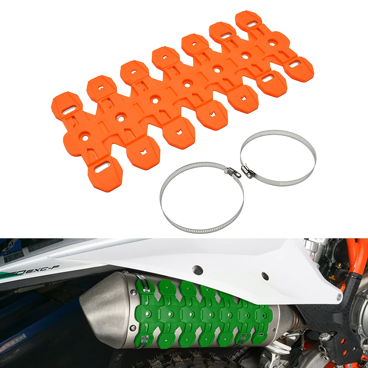 

Motorcycle Exhaust Shield Muffler Pipe Cover Protector For KTM EXC EXCF SX SXF XC XCW XCF XCWF Tpi 125 200 250 350 400 450 500