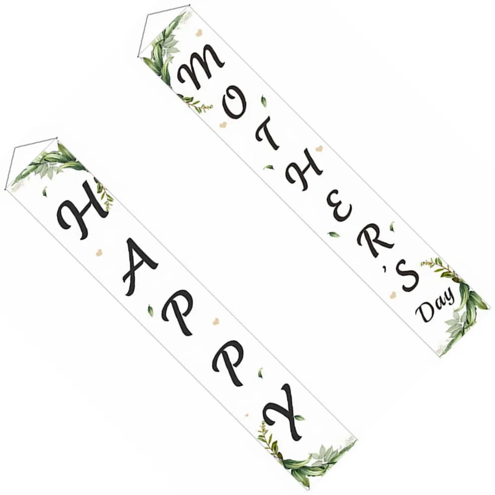 

Party Banners Mother's Day Hanging Sign Oxford Cloth Door Decor Porch Signs Banner Sets Holiday Atmosphere Photo Background