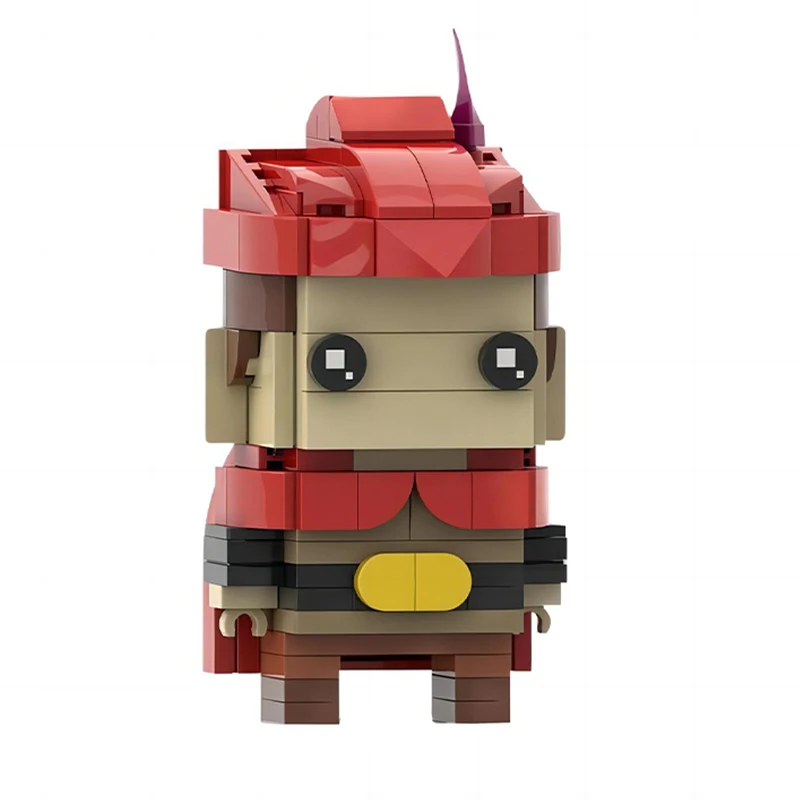 Cartoon Schönheit Charakter Bausteine MOC Anime Schlaf Schöne Mädchen Quadratischen Kopf Figuren Montage Modell Puzzle Kinder Spielzeug Geschenk