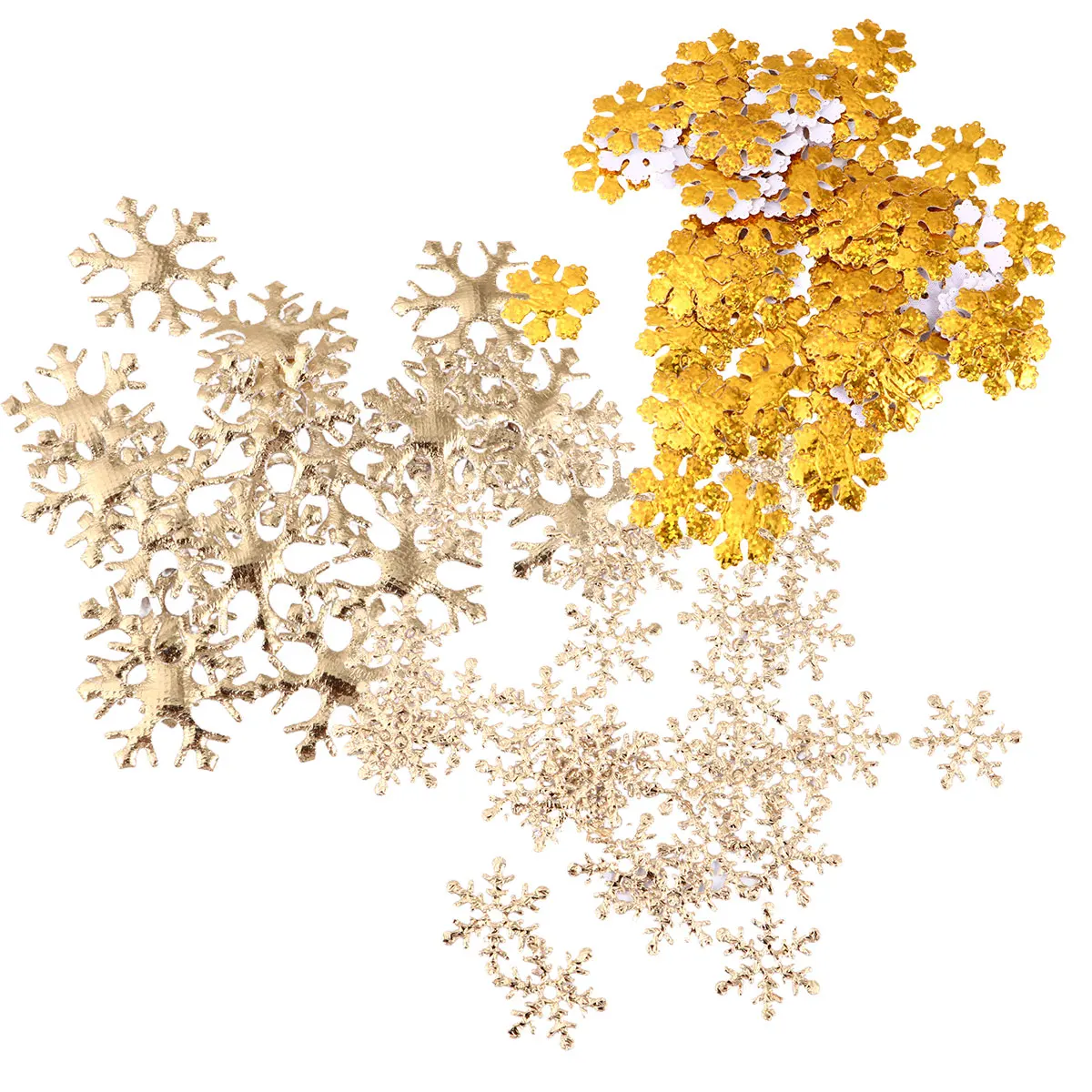 

500 Pcs Snowflake Decoration Ornaments for Christmas Tree Birthday Confetti Wreath Funny Accessories Decorative Cloth Baby