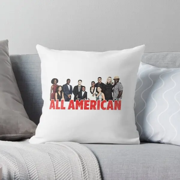 All American Cast  Printing Throw Pillow Cover Decorative Fashion Bed Square Comfort Soft Car Throw Pillows not include One Side