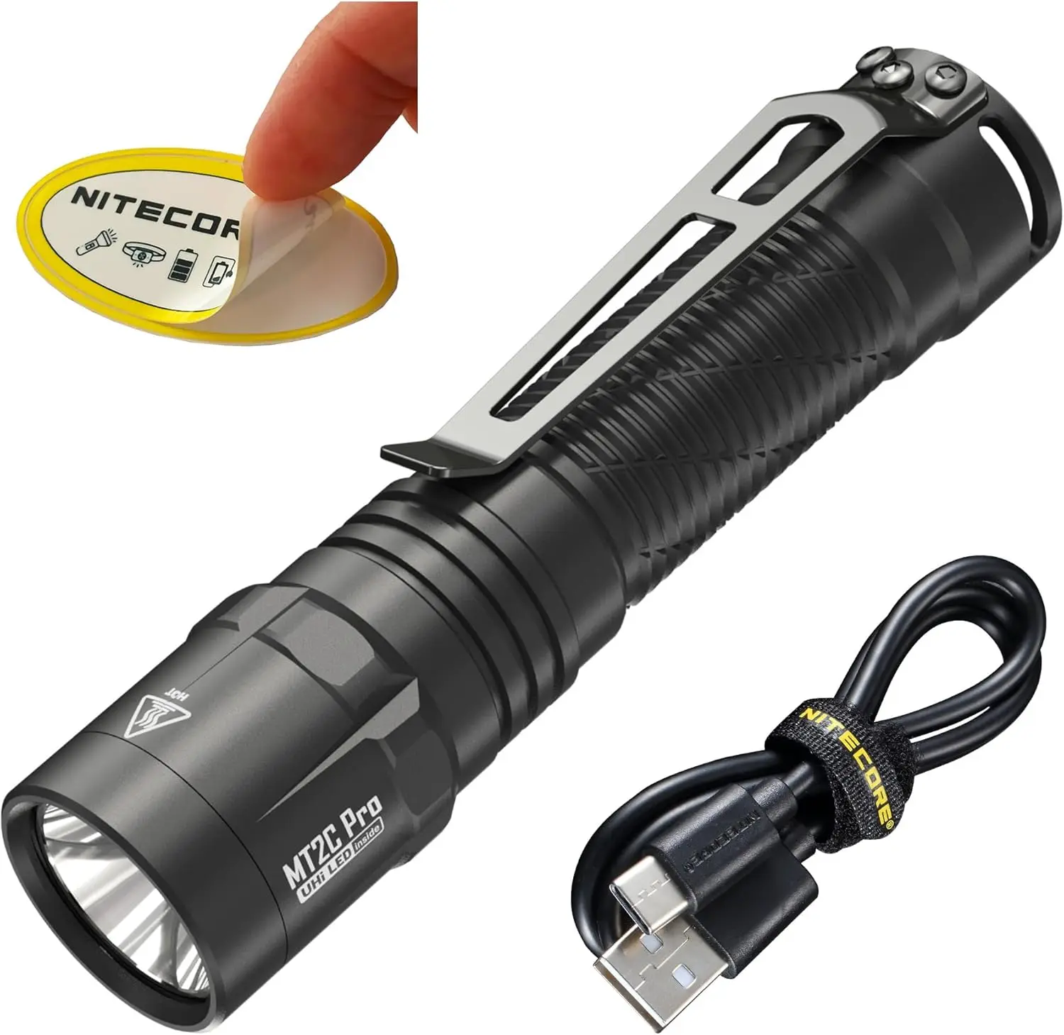 

Перезаряжаемый EDC-фонарь USB-C на 1800 люмен, высокоэффективный светодиод, длительное время работы, тонкий и легкий для повседневного использования