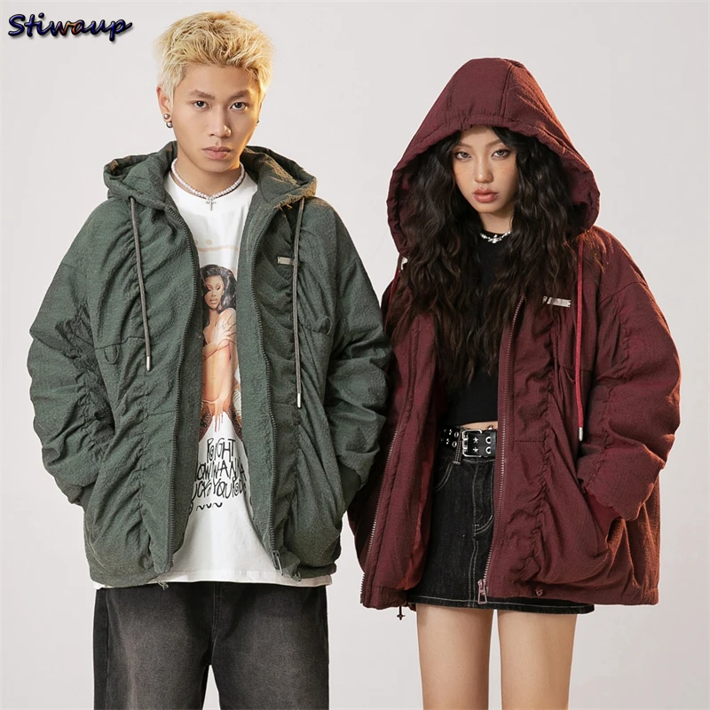 Warm Winter Woman Hooded Oversized Down Jacket with A Hood Men\'s Winter Parka Woman Clothes Large Size Down Coats in Large Sizes