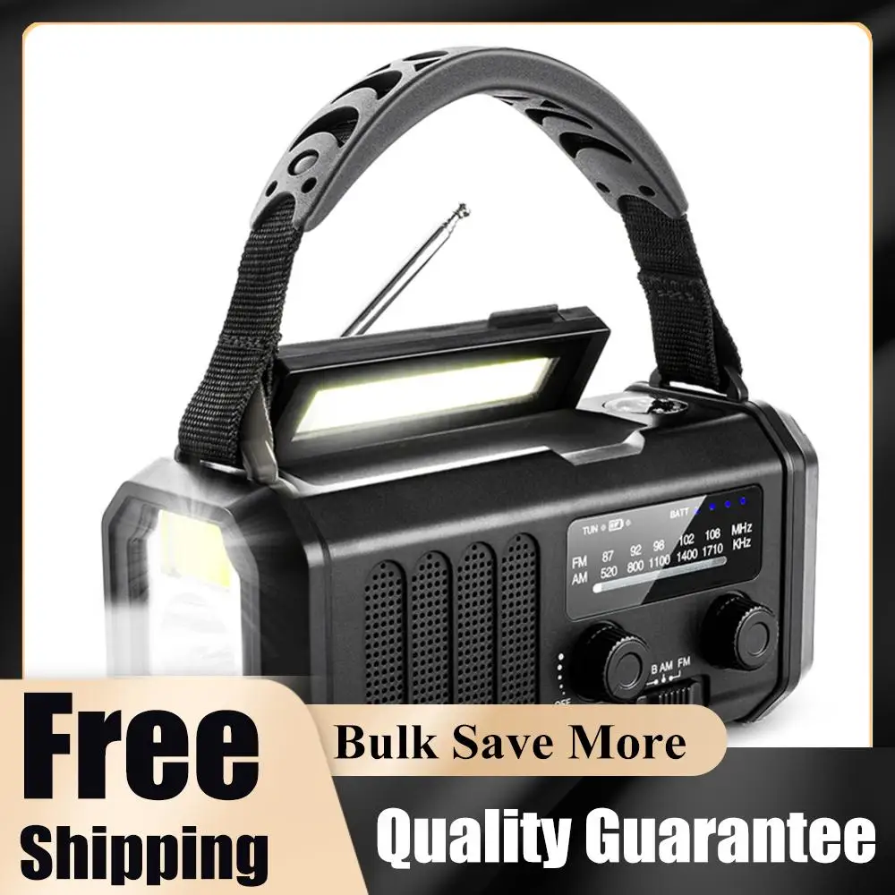 

Радиоприемник 10000 мАч с FM-тюнером, солнечной батареей и ручным генератором, AM/FM/NOAA, портативное радио с LED-подсветкой, сигнализацией SOS и функцией Power Bank, версии для ЕС/США