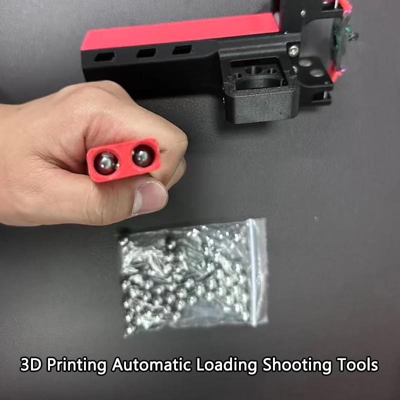 1PC Outdoor EDC Portable 3D Printing Optimized Dual Magazine Automatic Loading Continuous Firing Hunting Shooting Tool