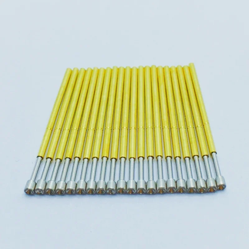 20/100PCS P058-A Spring Test Probe Test Pin PCB Test Tool 15.6mm Dia 0.58mm Nickel Plating Needle Pogo Pin Cup Head Dia 0.8mm