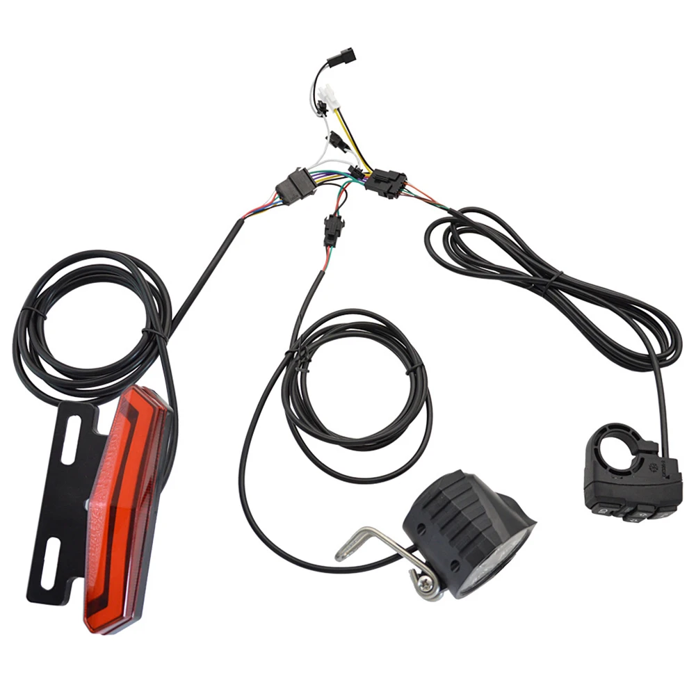 

Ebike Front Brake Rear Light Set Professional Switch Adapter Cable 24-48V Energy Saving Electric Bicycle Accessories