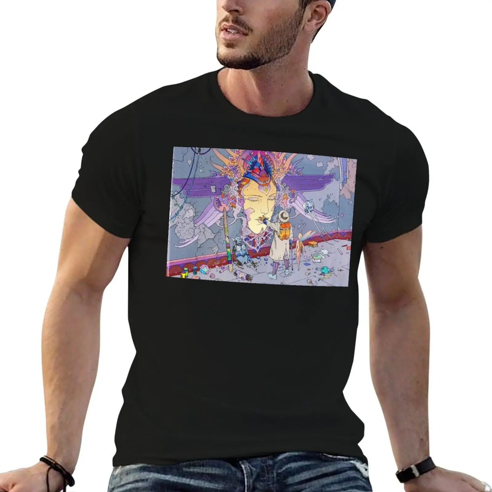 

Jean Giraud T-Shirt t shirt for man 100 percent cotton t shirt men 100% cotton luxury brand man t shirts graphic T-shirt