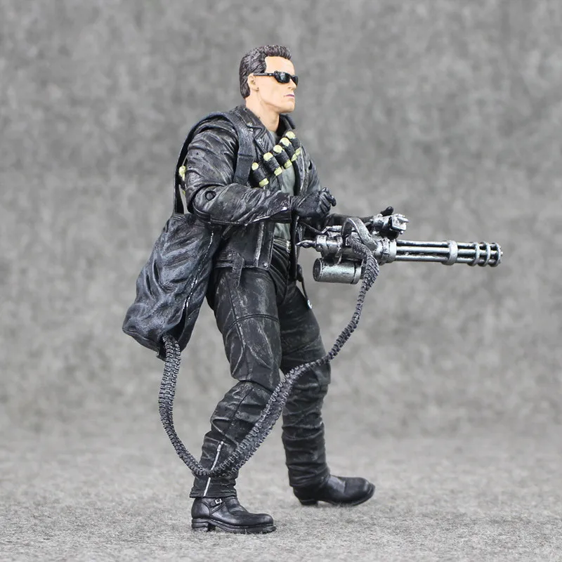 Neue 18CM Terminator 2: Tag des Jüngsten Gerichts T-800 Arnold Schwarzenegger PVC-Actionfigur Sammlermodell Spielzeug Geschenk