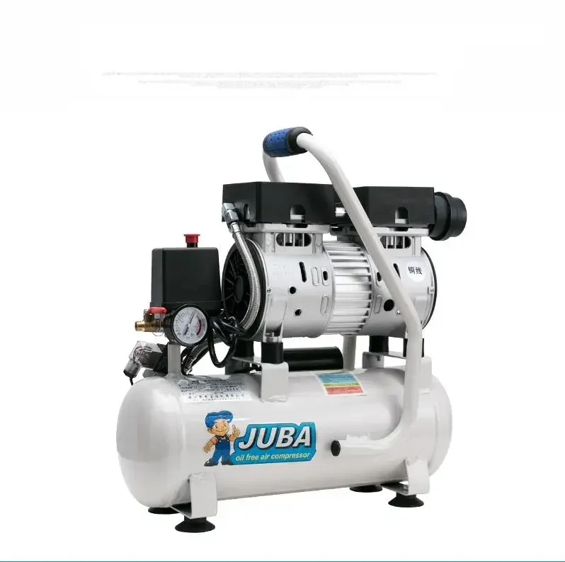 220v Electric Air Compressor Woodworking 8L 9L Air Pump High-pressure Oil-free Silent Decoration High-power Paint Air Compressor