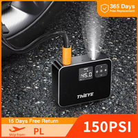 ThiEYE 150PSI Wireless Air Compressor Digital Tire Inflator For Auto Motorcycle Bicycle Car Tyre Inflator Electric Air Pump