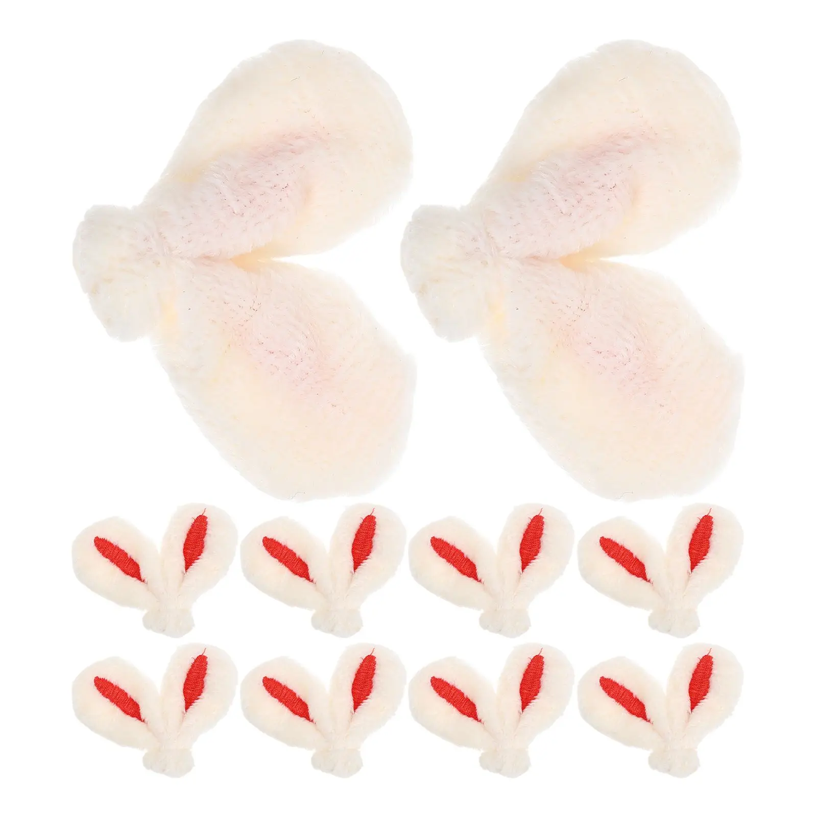 

10pcs Rabbit Headwear Accessories Adorable Mini DIY Hair Clips Decor Colorful Rabbit Ear For Hair Clips Girls Women Party Hats