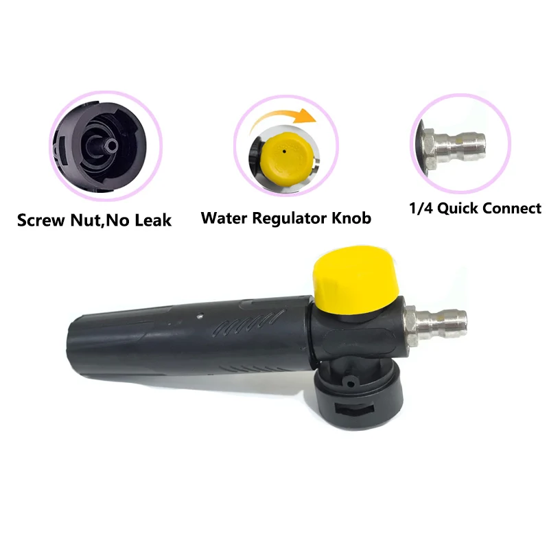 700 مللي أنبوية رغوة الثلج مع 1/4 موصل سريع آلة غسل الضغط في السيارة مولد رغوة الصابون غسالة الضغط فوهة بندقية غسيل السيارات