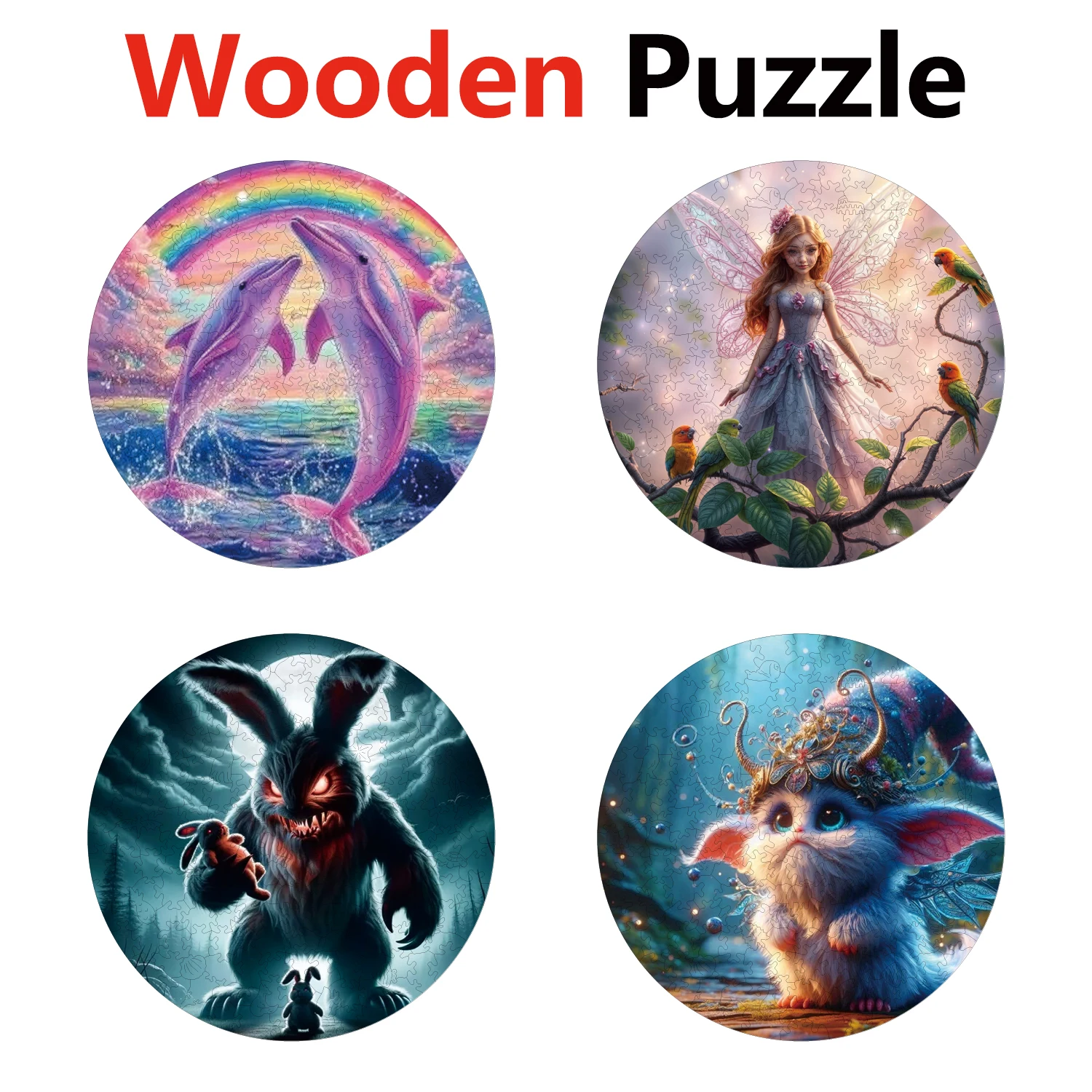 

YPAN Fox Snake Turtle Beauty Animal Puzzles Unique Shape High Quality Jigsaw Puzzle Wooden Puzzle Best Gift For Child