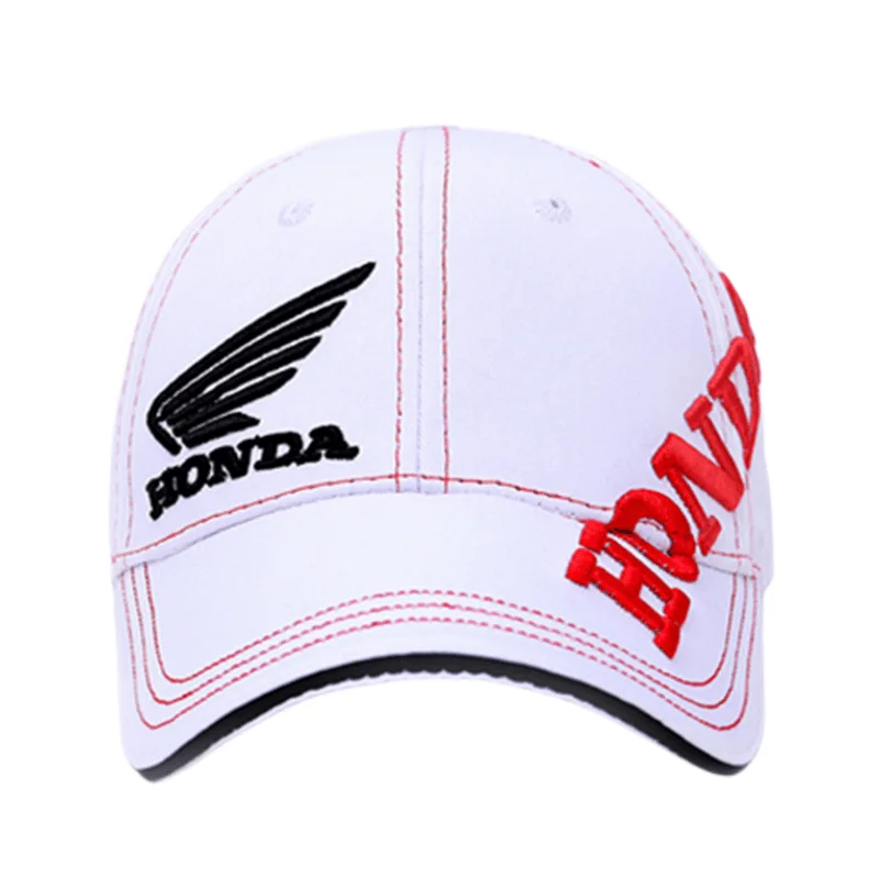 HONDA Baseball Hat 2-Color Embroidered Baseball Hat Fashion Men\'s and Women\'s Spring/Summer Hip Hop Hat Adjustable Sunshade Hat