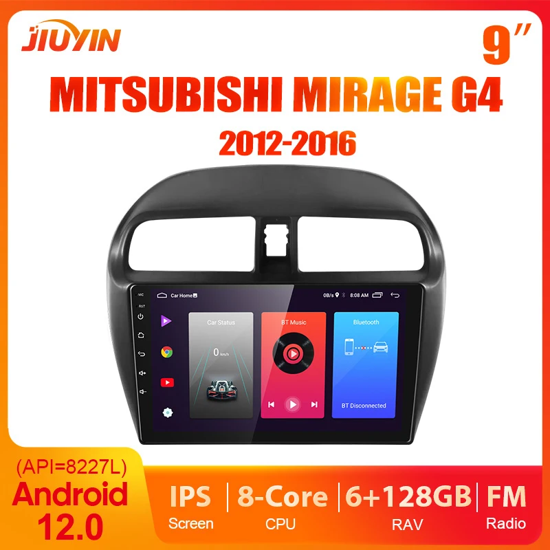 

9" Android 12.0 Car Radio for Mitsubishi Mirage Attrage 2012-2019 Space Star 2014 GPS Navigation Carplay Multimedia Player 2 din