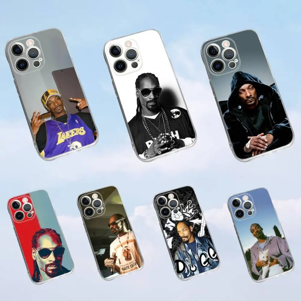 

Rapper S-Snoop Dogg Phone Case For iPhone 16,15,14,13,12,11 Pro,Max,Plus,X,XS,XR,SE,Mini Transparent Silicone Soft