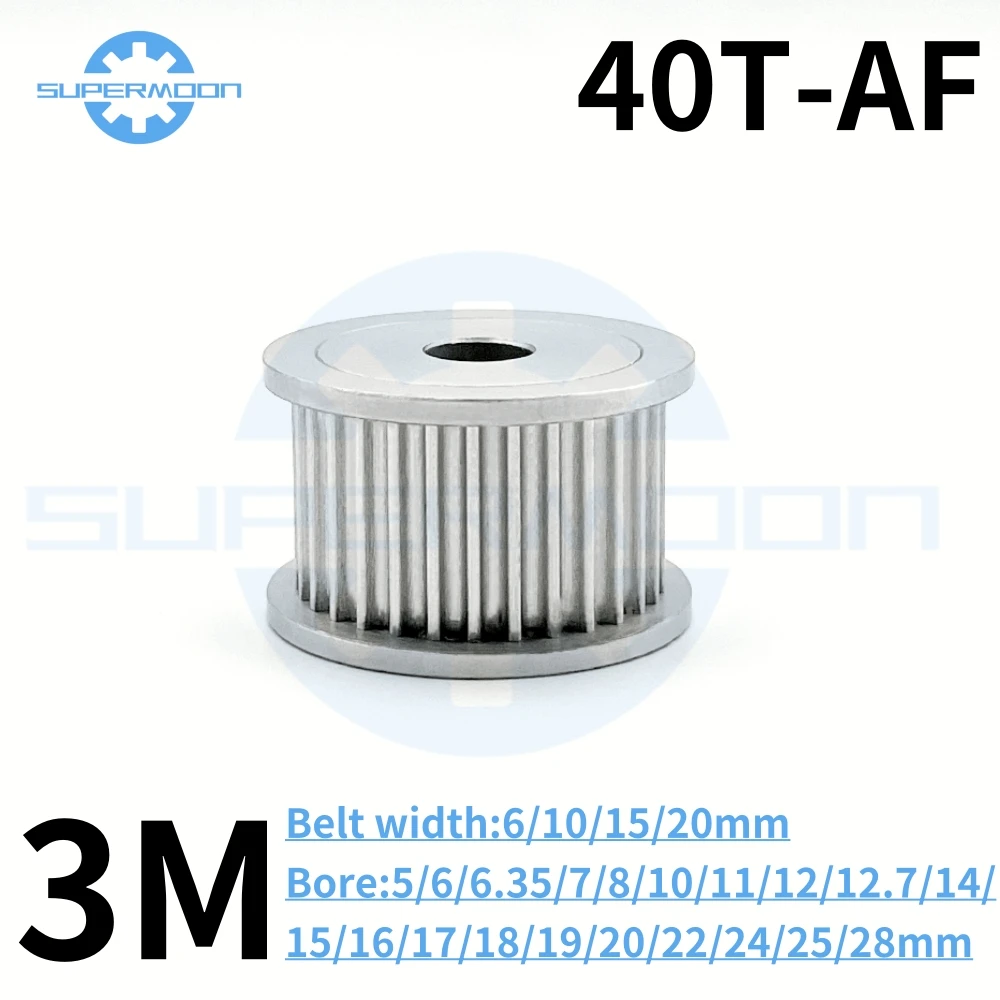 HTD 3M 40 Teeth Timing Pulley Bore 5/6/6.35/7/8/10/11/12/12.7/14/15/16/17/18/19/20/22/24/25/28mm For Belt Width 6-20mm Gear Part