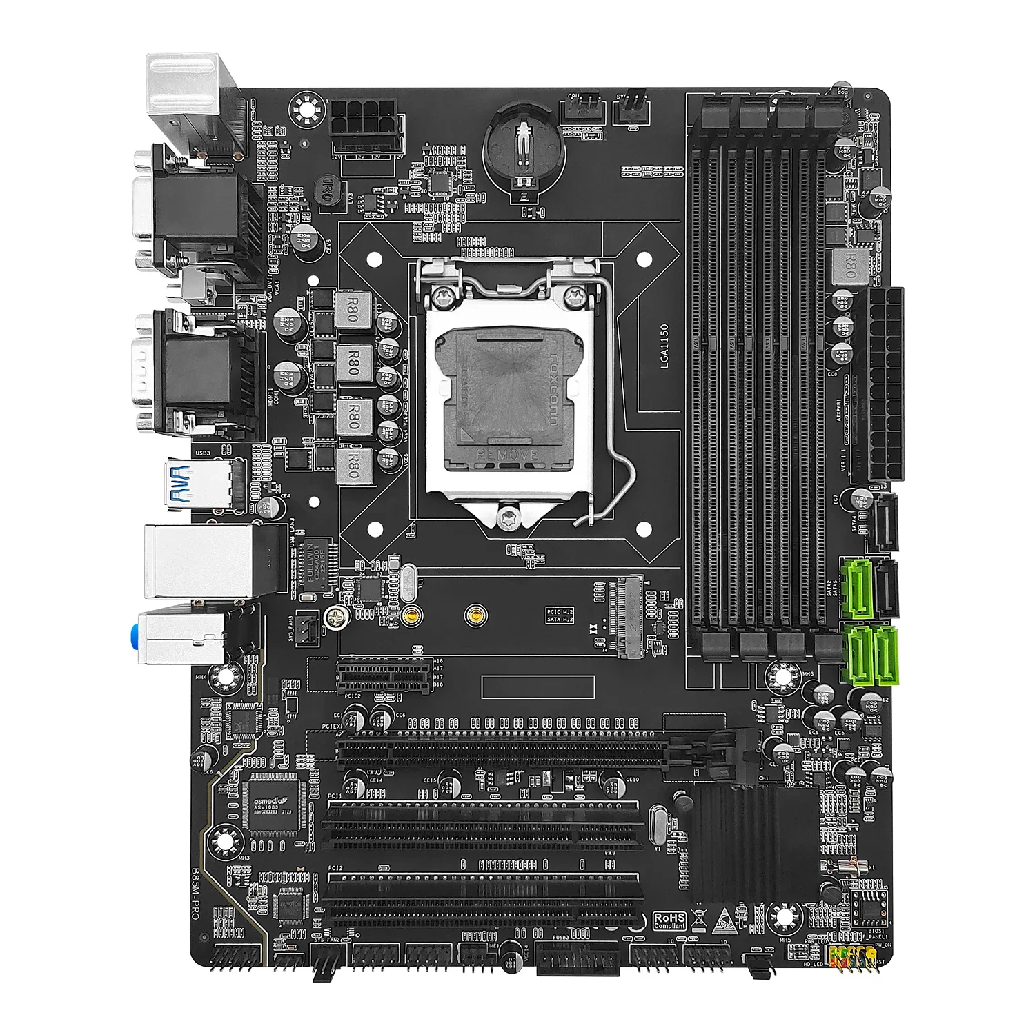 Imagem -04 - Placa-mãe Suporte i7 i5 i3 Celeron Pentium Xeon Série e3 Processador Cpu Ram Desktop Ddr3 Lga 1150 Machinist-b85