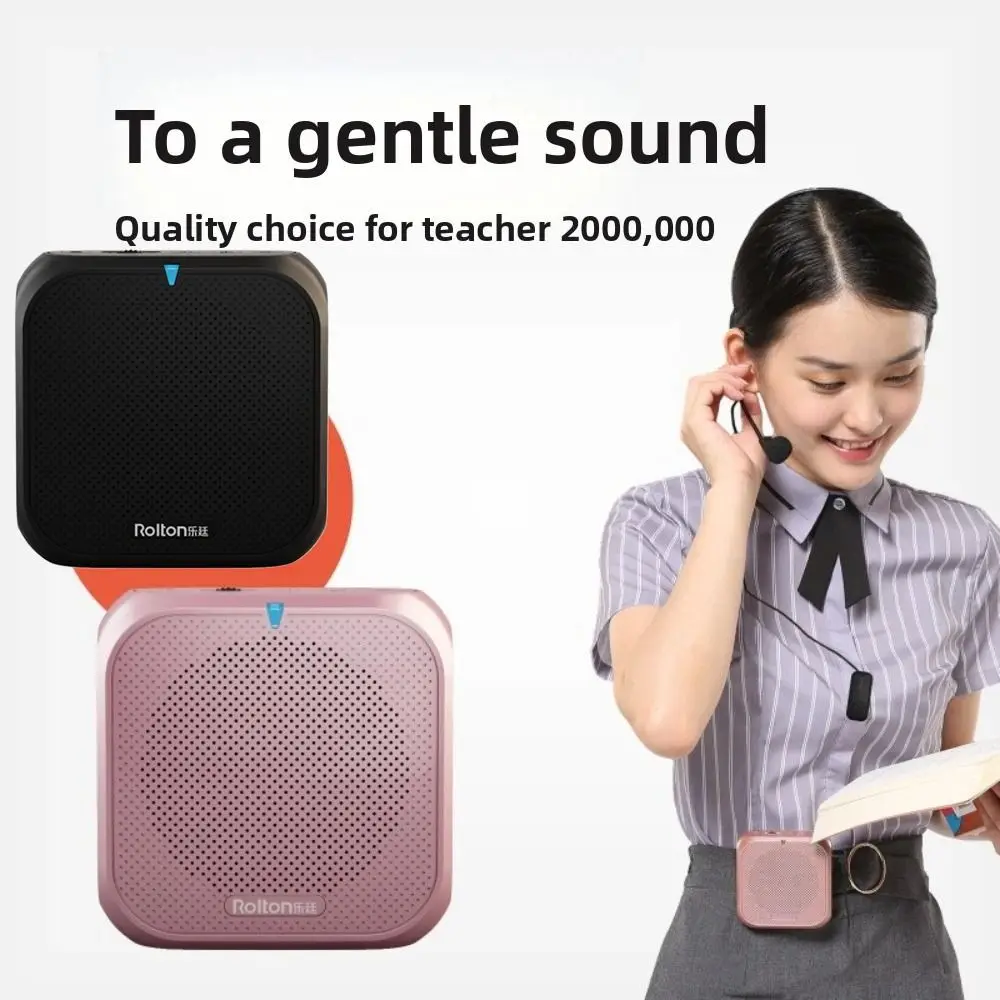 

Portable Wireless Microphone Megaphone Clip-on USB Data Cable Teaching Microphone Speaker Lightweight Loud Sound Bee Megaphone
