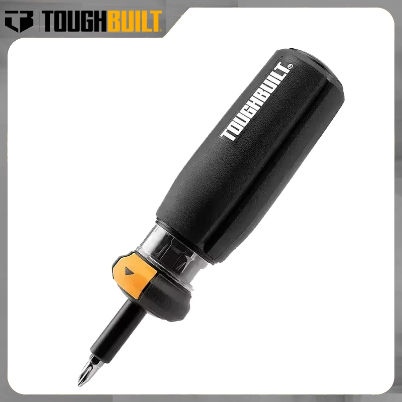 TOUGHBUILT TB-H5-M-01 Autoloading Multi-Bit Driver Magnetic Portable Screwdriver Durable Comfort Grip Hand Tools